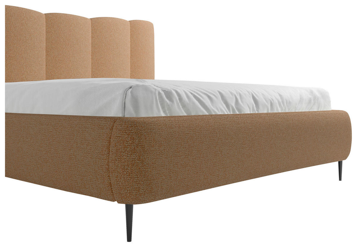 POLSTERBETT 180/200 cm  in Terracotta  - Terracotta, Modern, Holz/Holzwerkstoff (180/200cm) - MID.YOU