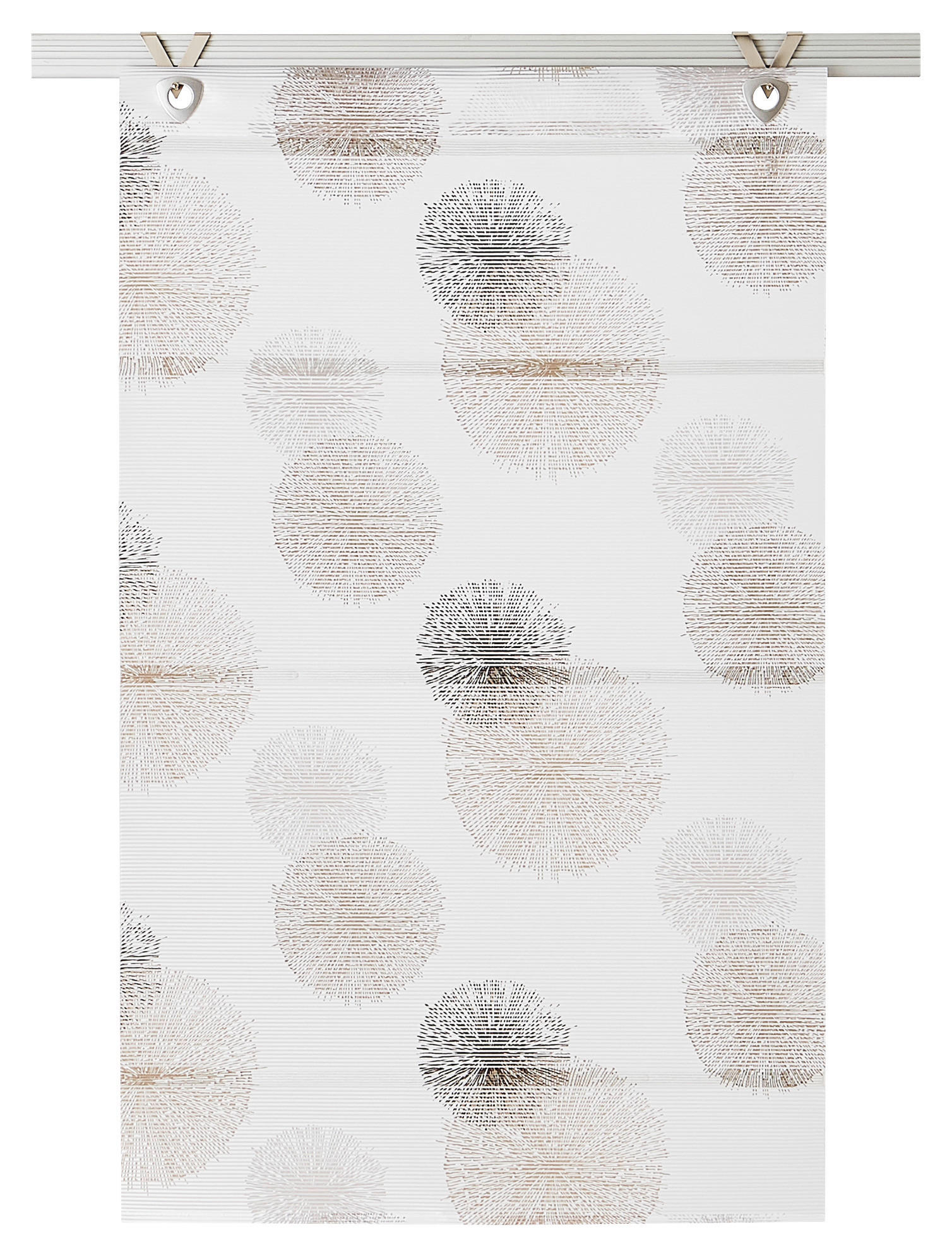 MAGNETROLLO  halbtransparent  80/210 cm    - Grau, Basics, Textil (80/210cm) - Novel