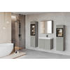 BADEZIMMER 5-teilig  in  - Weiss/Hellgrau, Lifestyle, Glas/Keramik (120,4/131,5/30,2cm) - P & B