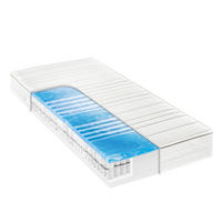 GEL-TASCHENFEDERKERNMATRATZE 140/200 cm, Höhe ca.: 20 cm, H2 = mittel, 7-Zonen - Weiß, Basics, Textil (140/200cm) - Sleeptex