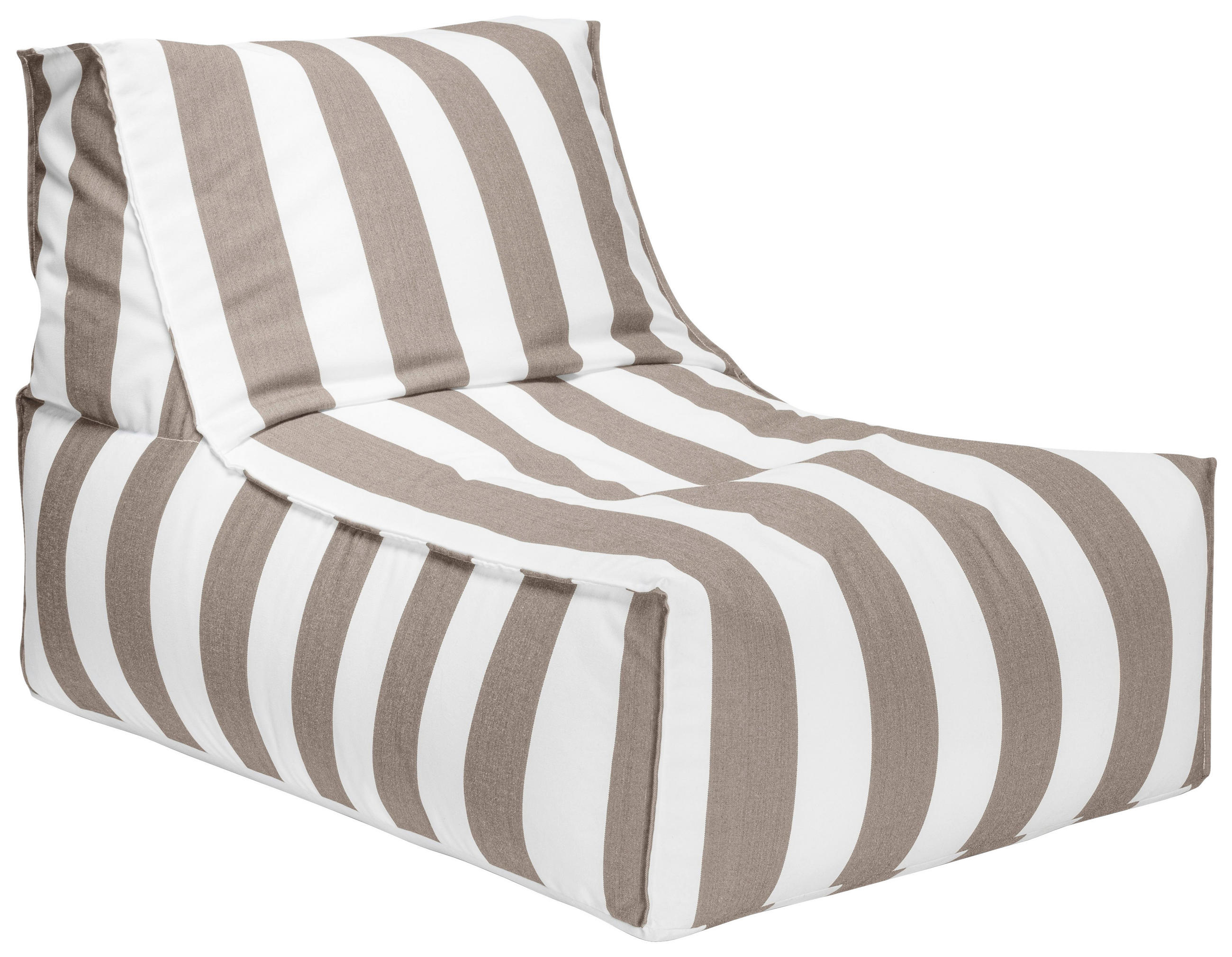 OUTDOORSITZSACK 280 l  - Taupe/Weiß, MODERN, Textil (65/65/100cm)