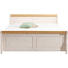 BETT Kiefer massiv 180/200 cm - Weiß/Kieferfarben, LIFESTYLE, Holz (180/200cm) - Carryhome
