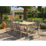GARTENTISCH Holz Teakfarben - Edelstahlfarben/Teakfarben, Design, Holz/Metall (200/95/76cm)