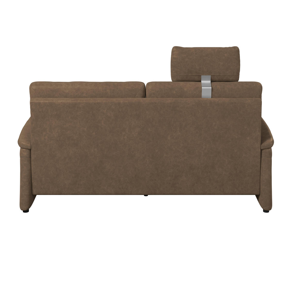 3,5-SITZER - Schwarz/Braun, Konventionell, Kunststoff/Textil (205/98/91cm) - Elegando