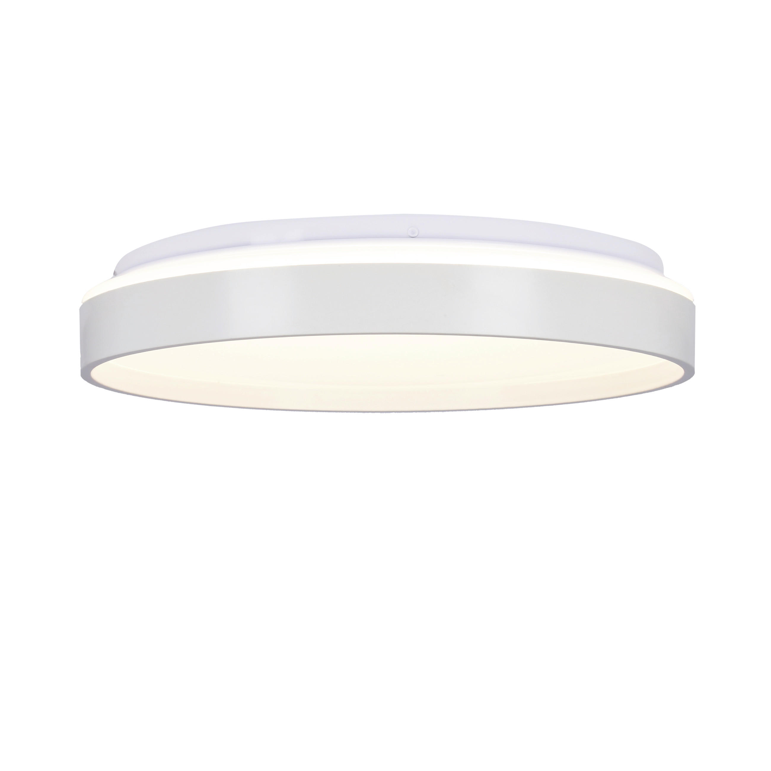 LED-TAKLAMPA Texas 34/34/6 cm  - vit, Klassisk, metall/plast (34/34/6cm)