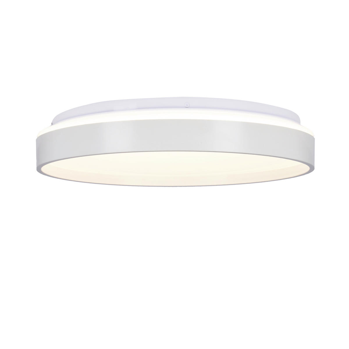 LED-TAKLAMPA Texas 34/34/6 cm  - vit, Klassisk, metall/plast (34/34/6cm)