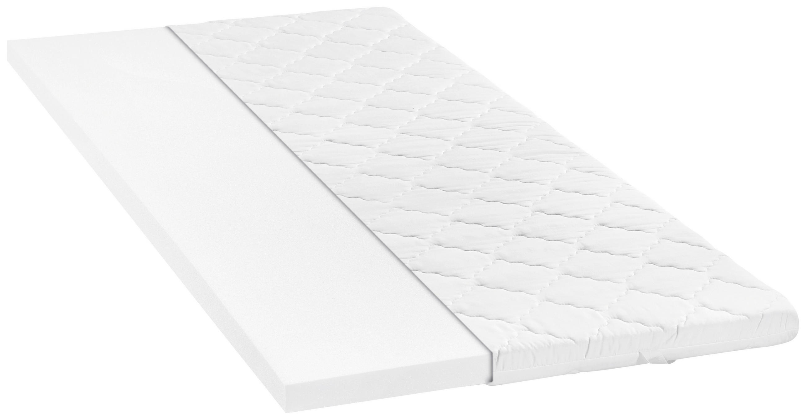 TOPPER 90/200 cm Höhe ca. 6 cm  - Weiß, Basics, Textil (90/200cm) - Xora