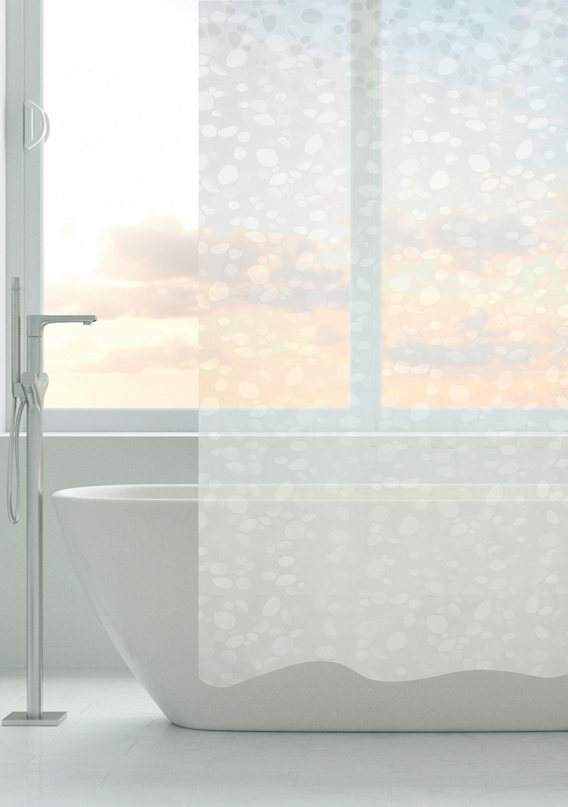 DUSCHVORHANG Grandeco 180/200 cm  - Transparent, Basics, Kunststoff (180/200cm) - Grund