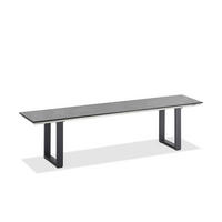 GARTENBANK 220/46/40 cm  in Grau  - Anthrazit/Grau, Design, Kunststoff/Metall (220/46/40cm)