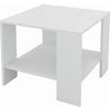 KLUB STOČIĆ 55/42/55 cm  bela  - bela, Dizajnerski, pločasti materijal (55/42/55cm) - Carryhome