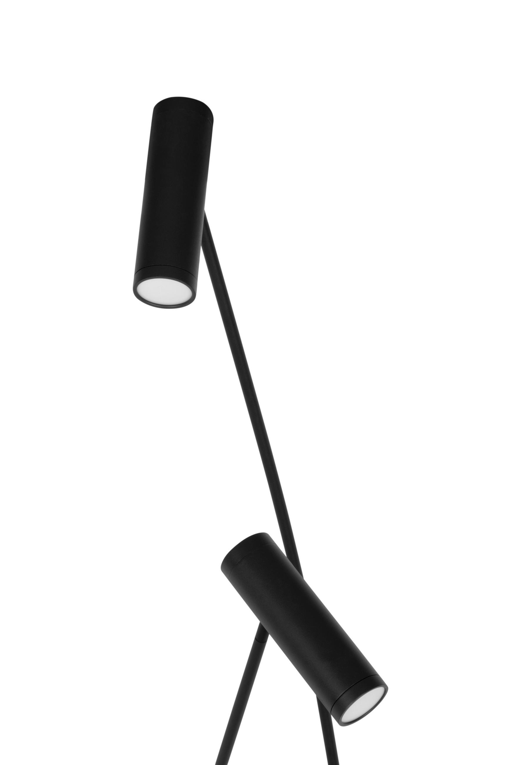 LED-STEHLEUCHTE 87/40/205,5 cm    - Schwarz, Design, Metall (87/40/205,5cm) - Dieter Knoll