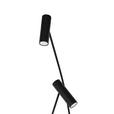 LED-STEHLEUCHTE 87/40/205,5 cm    - Schwarz, Design, Metall (87/40/205,5cm) - Dieter Knoll