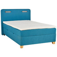 BOXBETT 120/200 cm  in Türkis  - Türkis, KONVENTIONELL, Holz/Textil (120/200cm) - Moderano