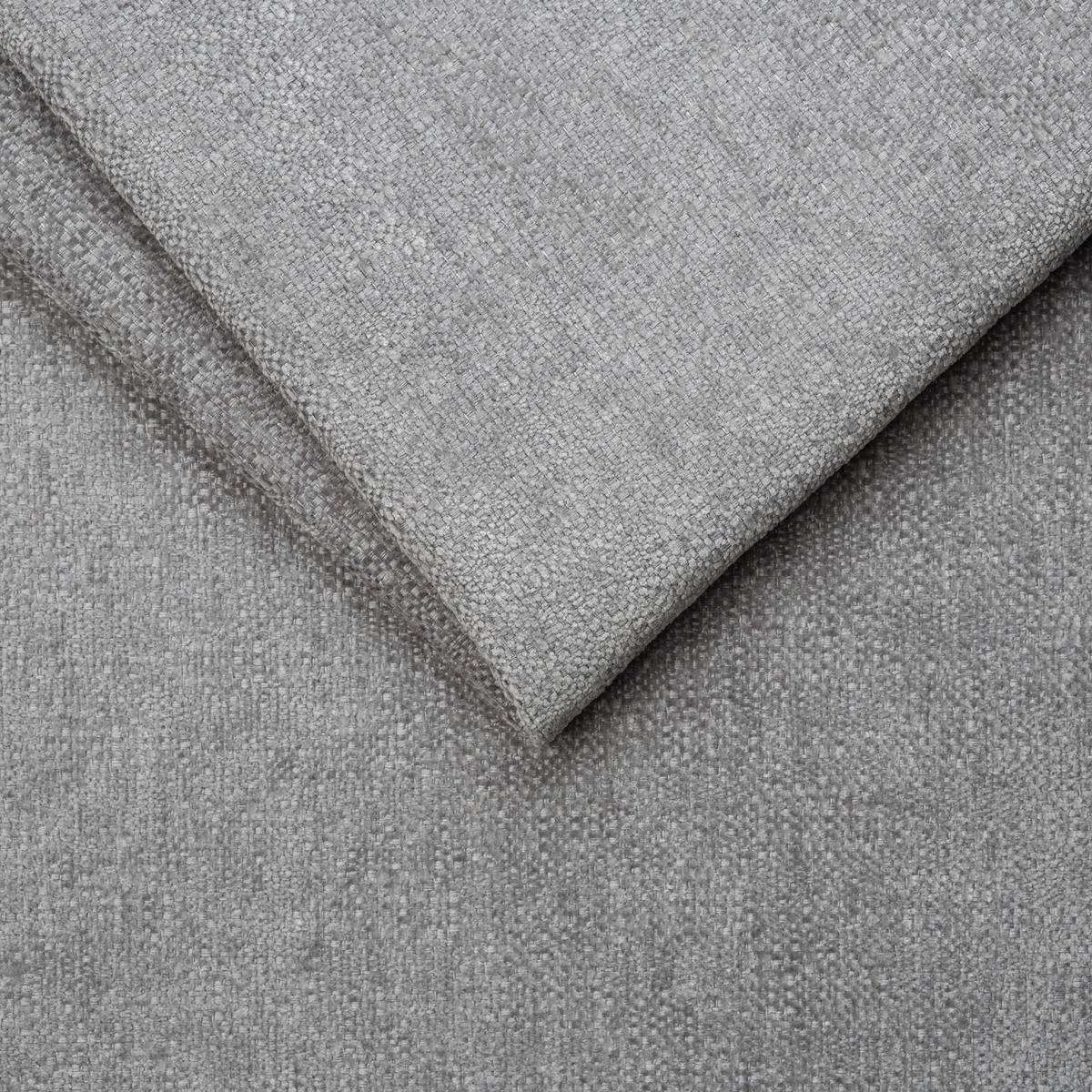 ECKSOFA in Chenille Grau  - Naturfarben/Grau, Design, Holz/Textil (307/201cm) - Livetastic