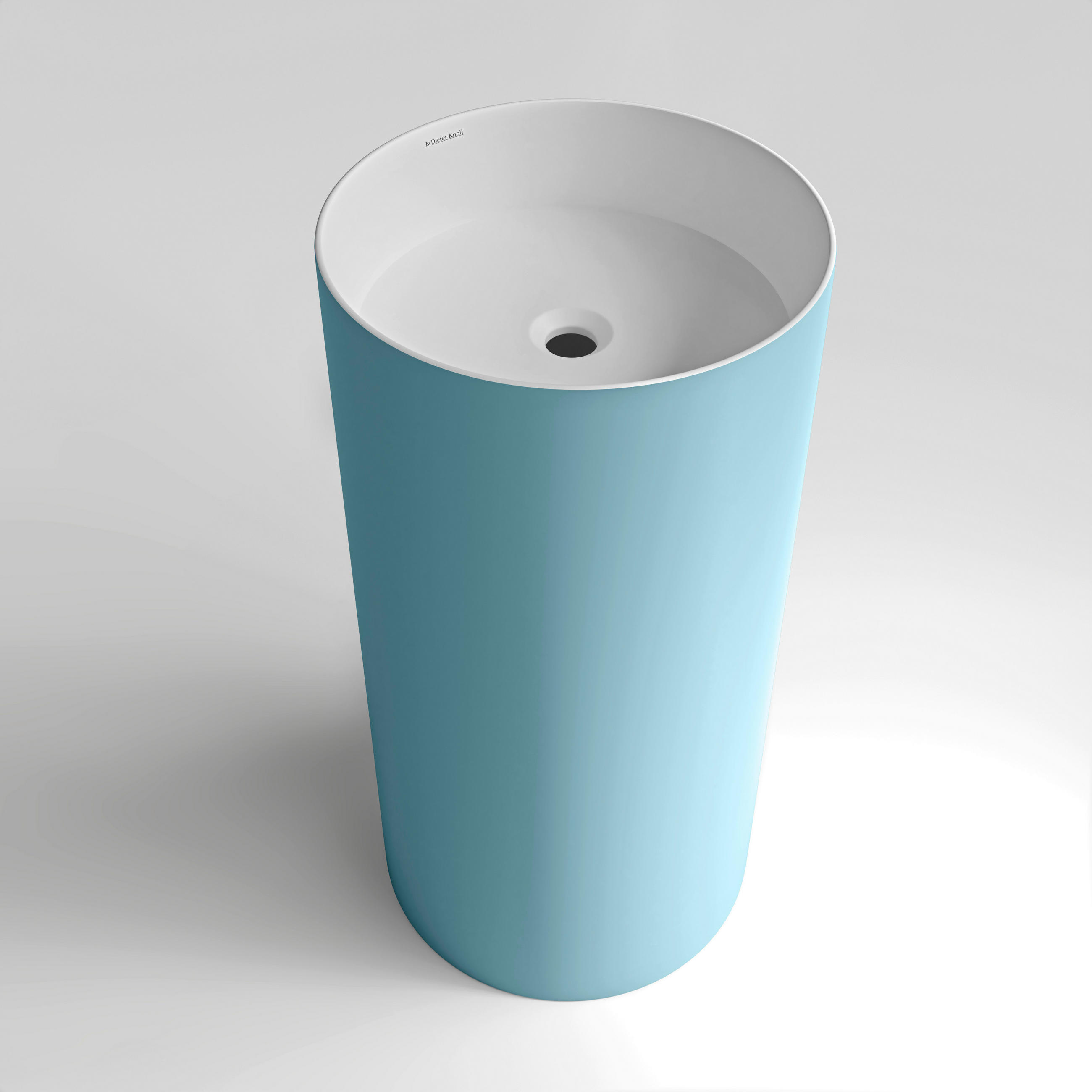 WASCHBECKEN 43,7/86,5/43,7 cm  - Türkis/Weiß, Basics, Stein (43,7/86,5/43,7cm) - Dieter Knoll