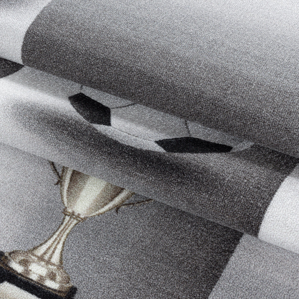 KINDERTEPPICH 80/120 cm Play 2906 grau  - Grau, Basics, Kunststoff/Textil (80/120cm)