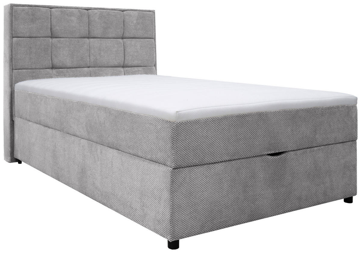 BOXBETT 120/200 cm  in Grau  - Grau, MODERN, Holz/Holzwerkstoff (120/200cm) - MID.YOU