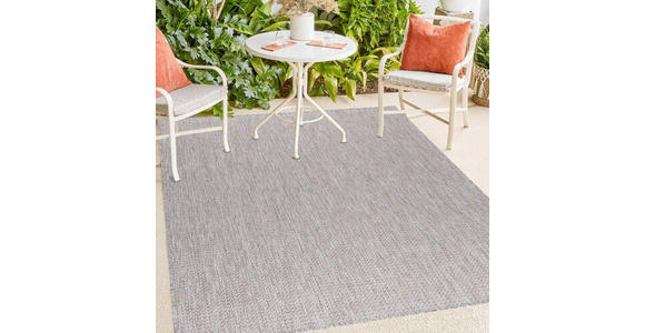 In- und Outdoorteppich 120/170 cm Zagora Rosa, Beige - Beige/Rosa, Basics, Textil (120/170cm) - Novel