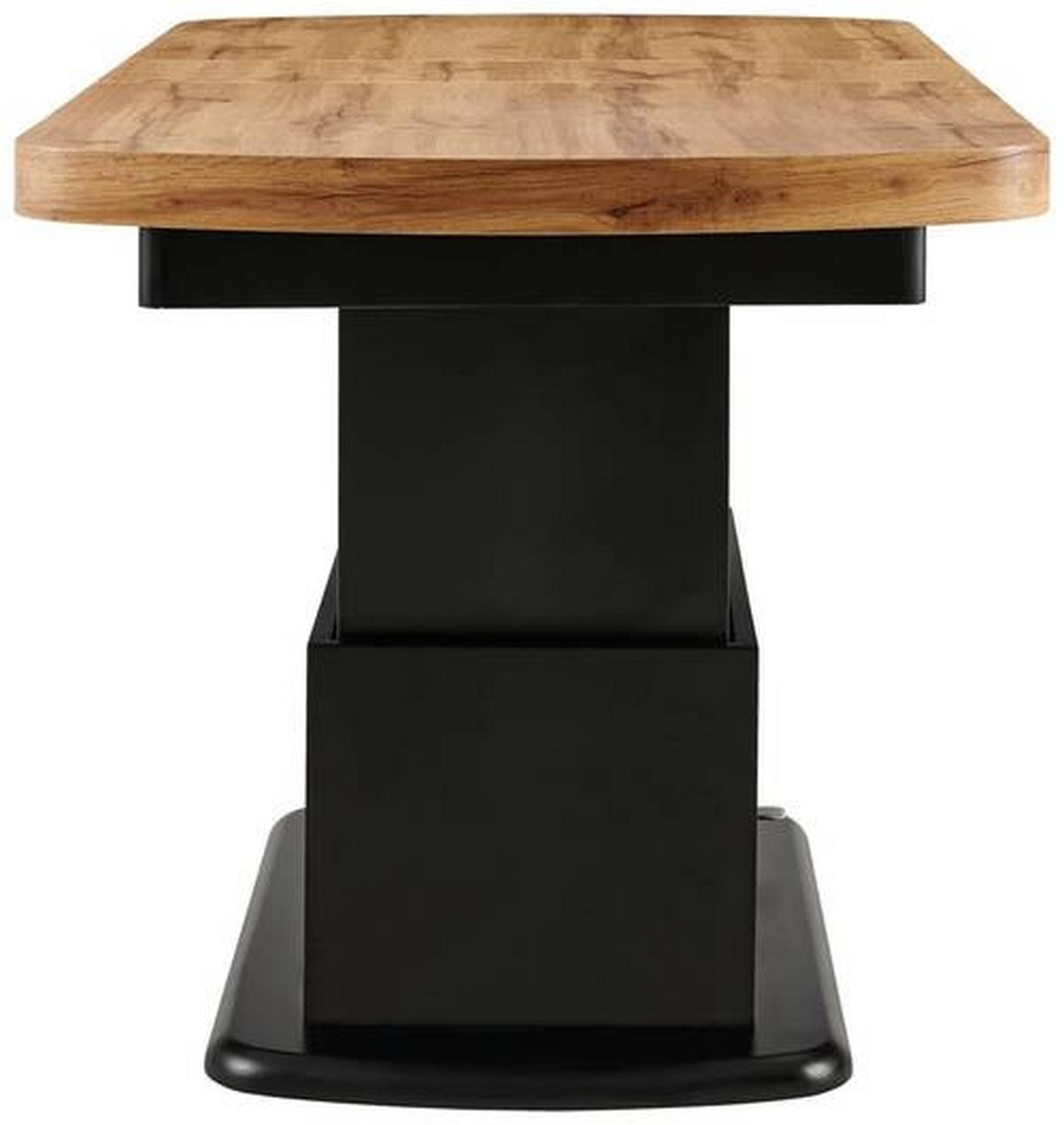 SOFFBORD i trä 135-160/75/51-79,9 cm  - svart/ekfärgad, Design, trä (135-160/75/51-79,9cm) - Livetastic
