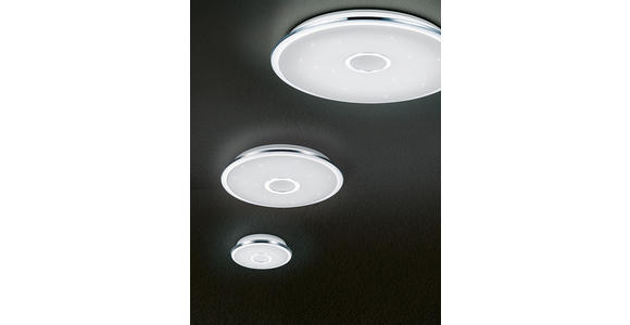 LED-DECKENLEUCHTE 42/7,5 cm   - Chromfarben/Weiß, Basics, Kunststoff/Metall (42/7,5cm) - Novel