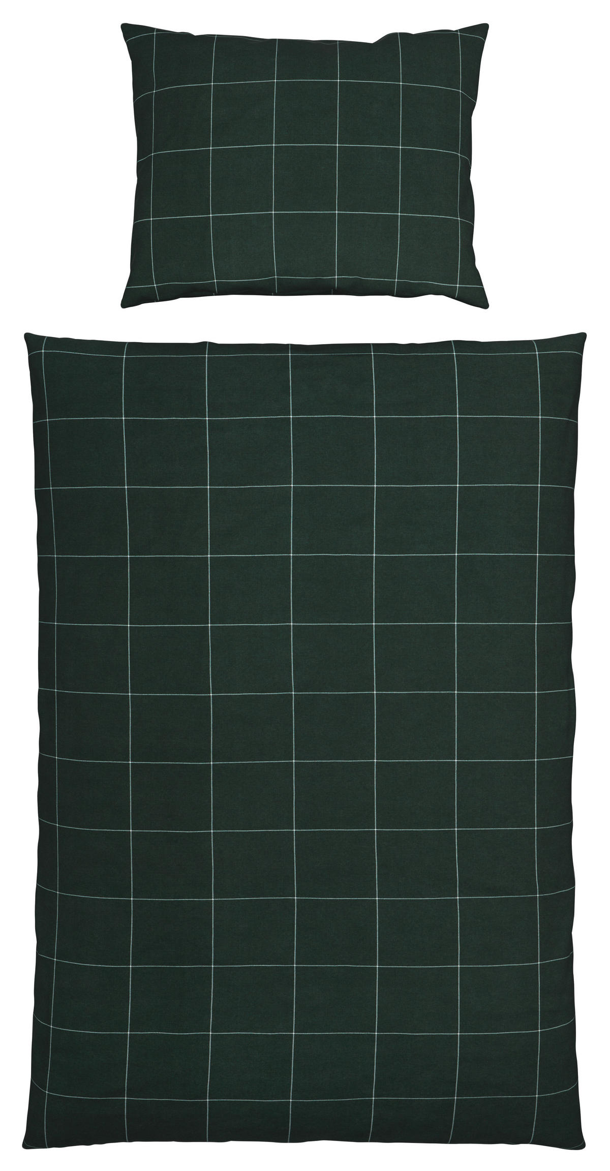 POSTEĽNÁ BIELIZEŇ, flanel, zelená, 140/200 cm - zelená, Basics, textil (140/200cm) - Esprit