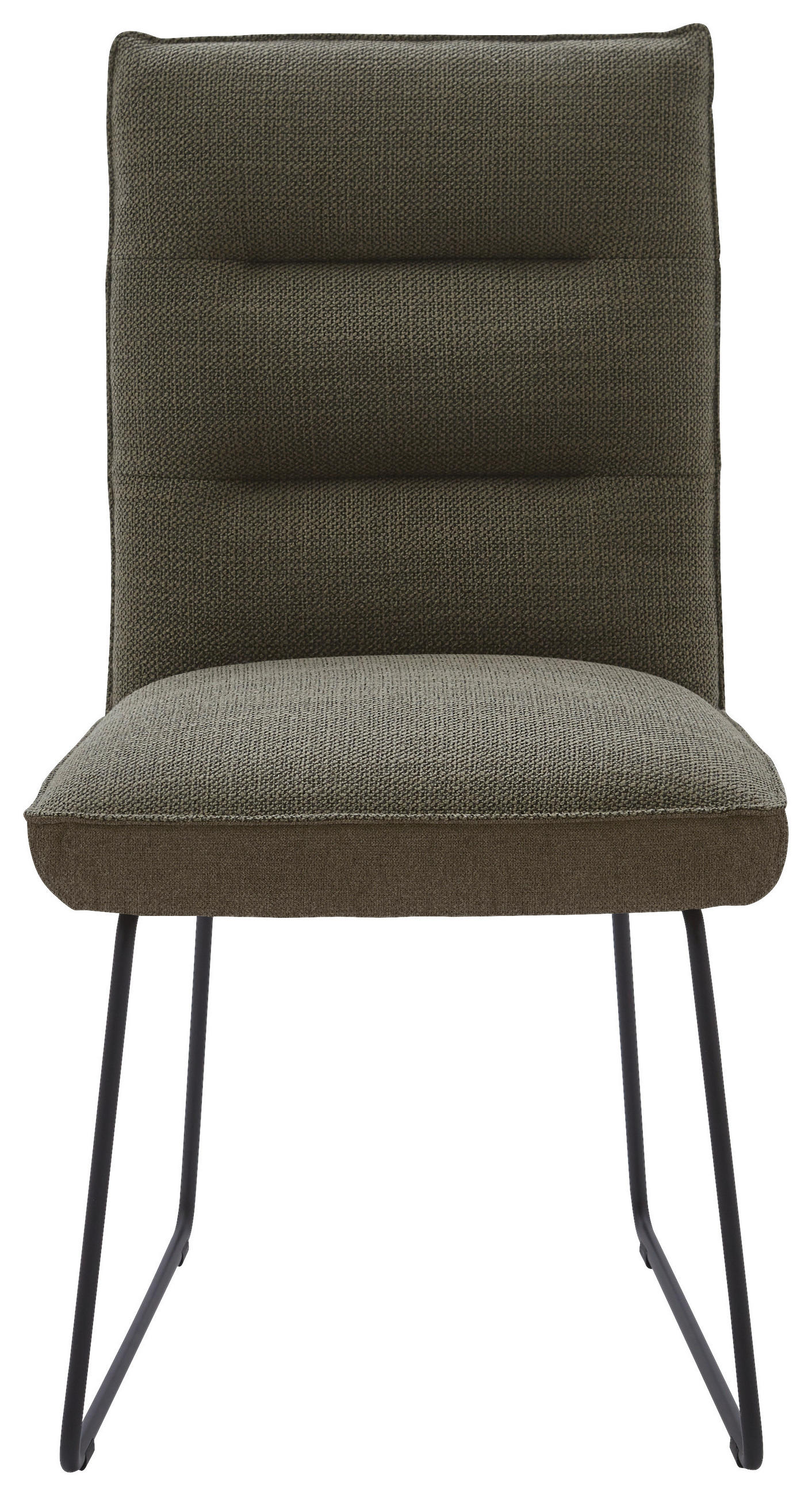 STUHL  in Stahl Flachgewebe Metall, Textil  - Dunkelbraun/Schwarz, Design, Textil/Metall (49/93/59cm) - Dieter Knoll