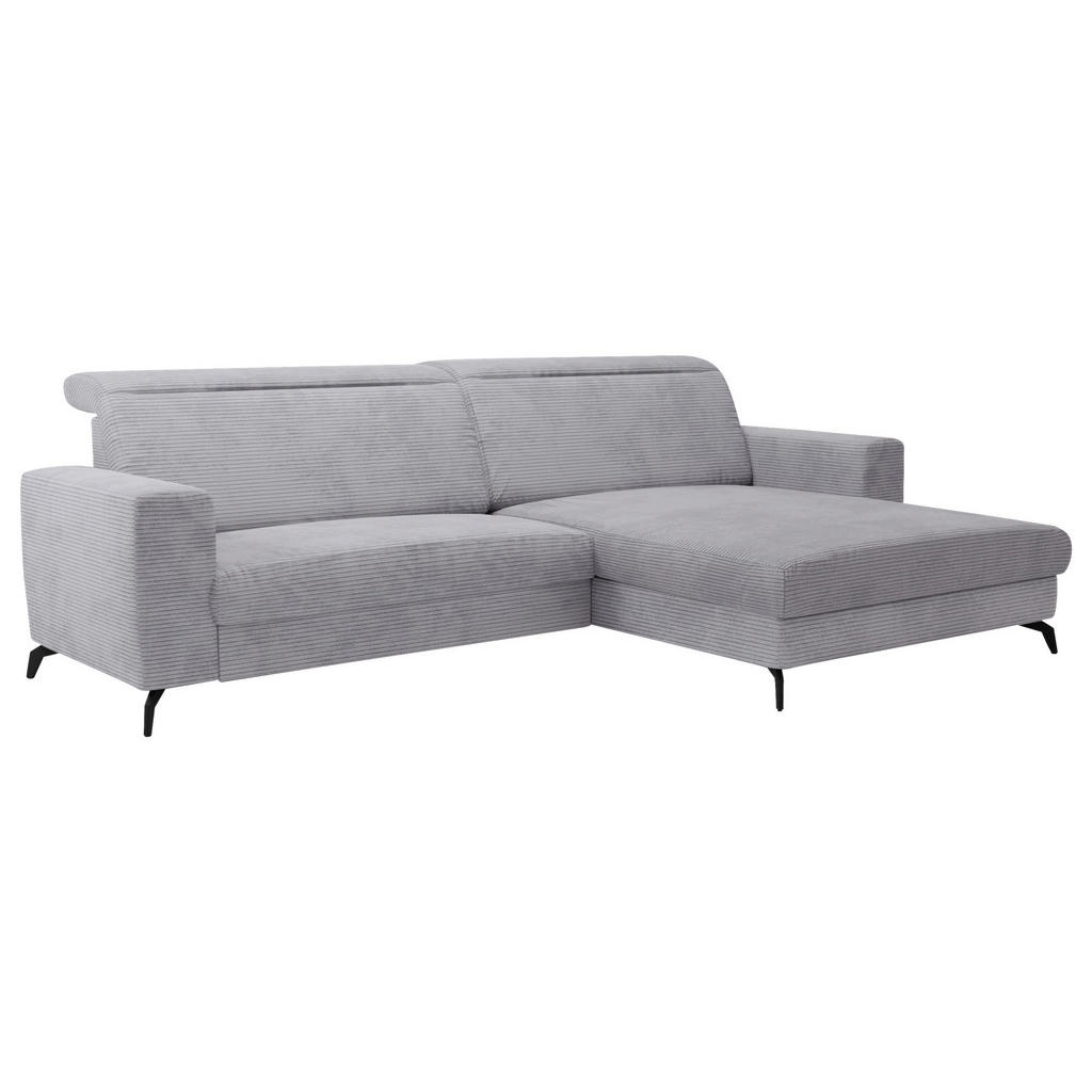Sit & More ROHOVÁ SEDAČKA, textil, svetlosivá