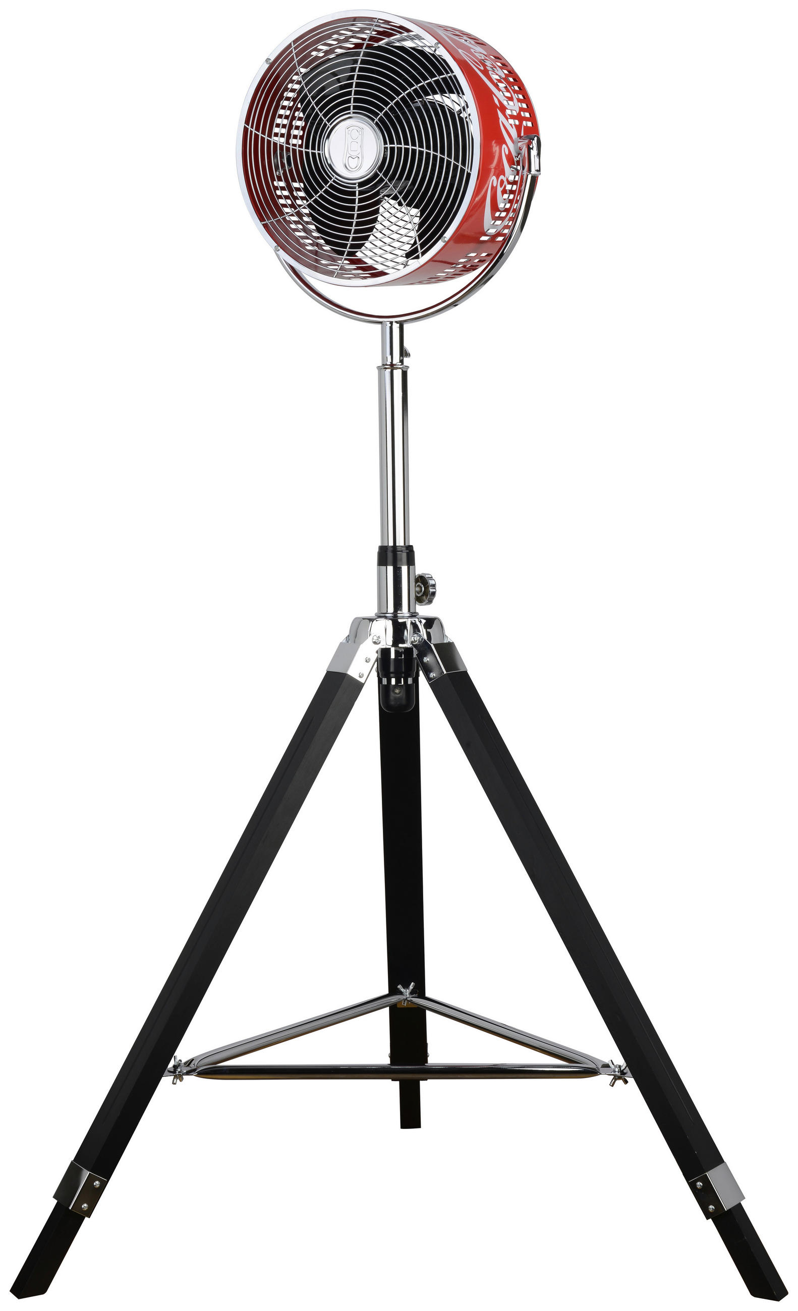 STANDVENTILATOR COOLFAN XL - Rot/Schwarz, Basics, Holz/Metall (70/135/70cm)