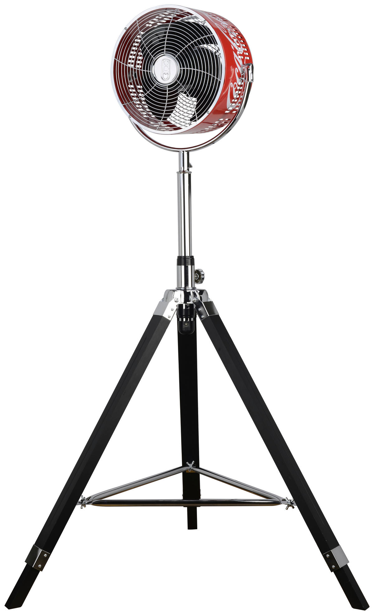 STANDVENTILATOR COOLFAN XL - Rot/Schwarz, Basics, Holz/Metall (70/135/70cm)