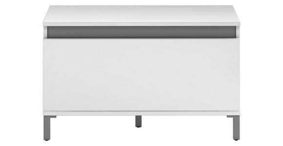 GARDEROBENBANK 80/48/38 cm - Anthrazit/Weiß, Design, Holzwerkstoff/Kunststoff (80/48/38cm) - Xora