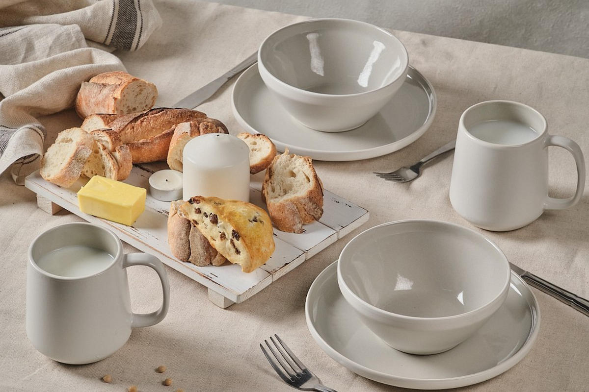 FRÜHSTÜCKSSERVICE Sandfarben  - Sandfarben, Design, Keramik - Novel