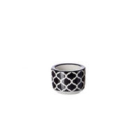 TEELICHTHALTER  - Schwarz/Weiß, Basics, Keramik (6/4cm) - Ritzenhoff Breker