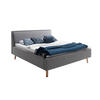 POLSTERBETT 140/200 cm  in Grau  - Eichefarben/Grau, MODERN, Holz/Textil (140/200cm) - Livetastic