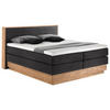 BOXSPRINGBETT 160/200 cm  in Eichefarben, Dunkelgrau  - Eichefarben/Dunkelgrau, MODERN, Holz/Kunststoff (160/200cm) - MID.YOU