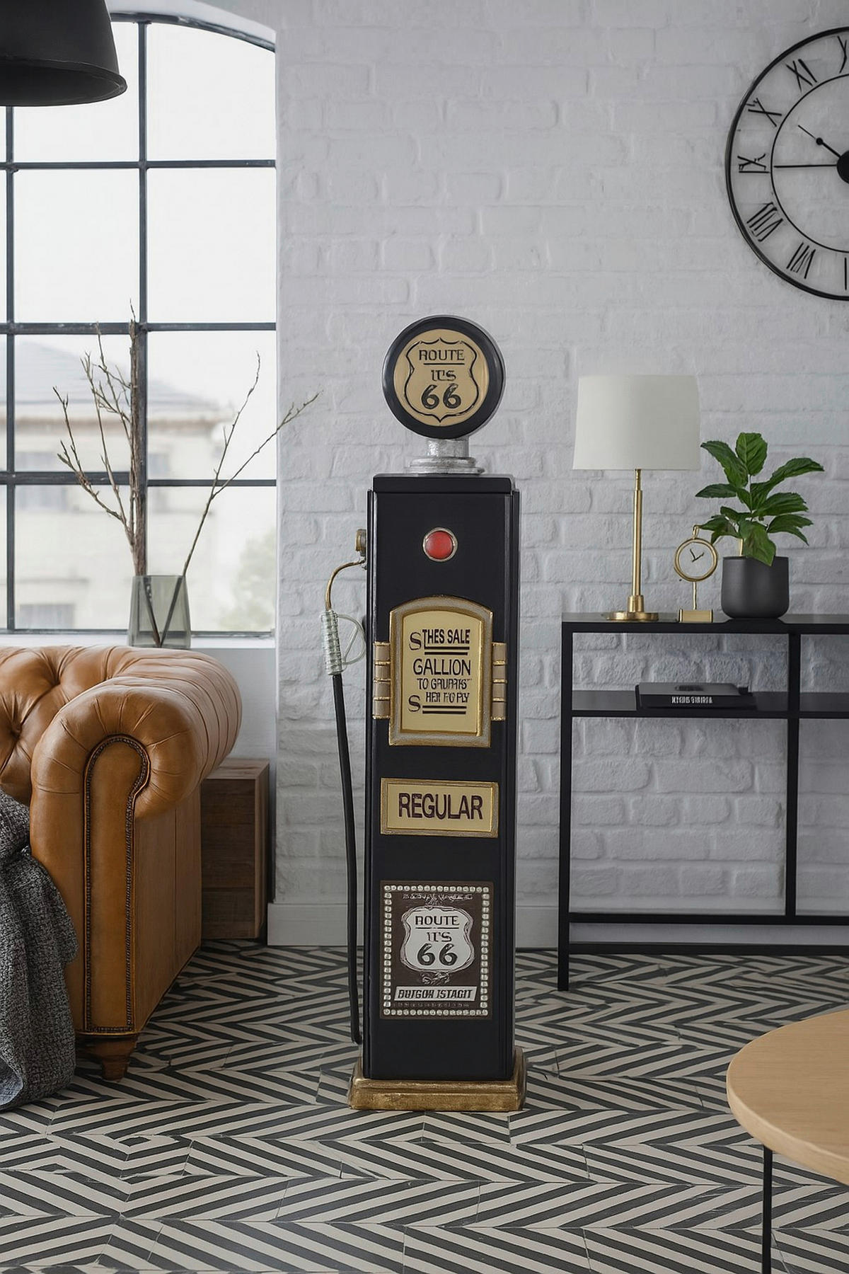 KOMMODE , ,  - Goldfarben/Schwarz, Design, Holzwerkstoff (19/24/105cm) - MID.YOU