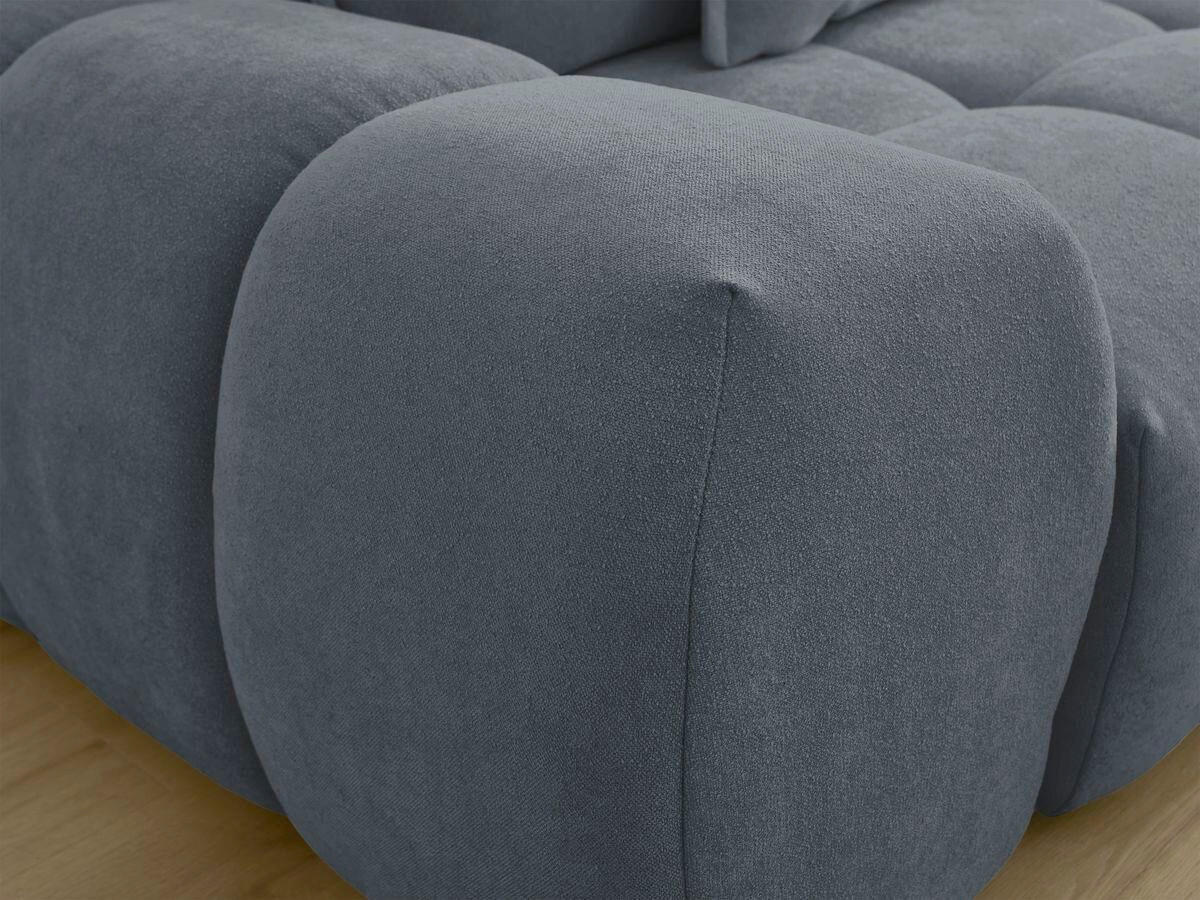 SCHLAFSOFA EVEREST  mit Rücken echt, Armteil links, Armteil rechts Struktur Dunkelblau  - Schwarz/Dunkelblau, MODERN, Kunststoff/Textil (278/115/90cm)