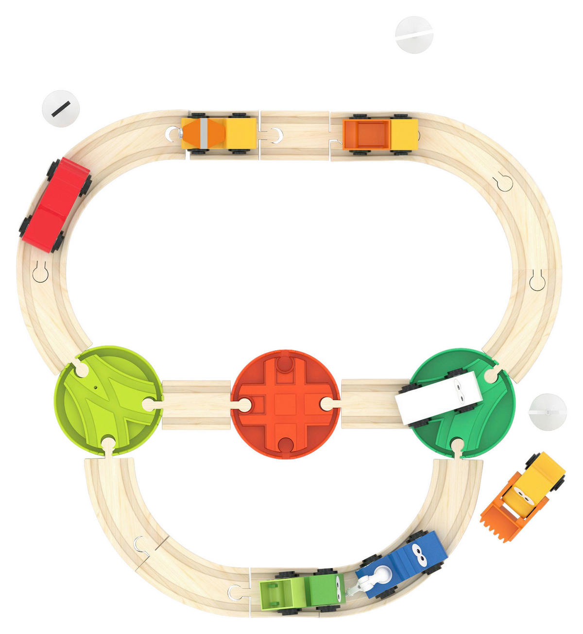 SPIELZUG  - Multicolor, Basics, Holz/Kunststoff