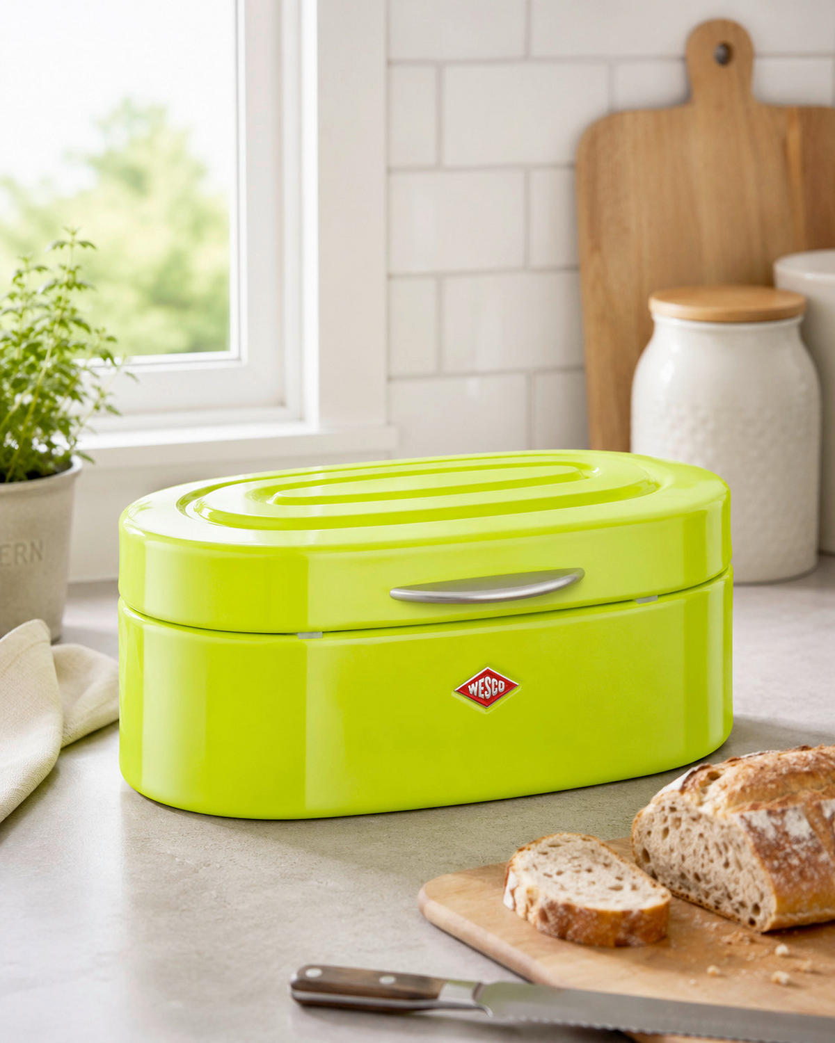 BROTKASTEN - Limette, KONVENTIONELL, Metall (22,5/13,6/10cm) - Wesco