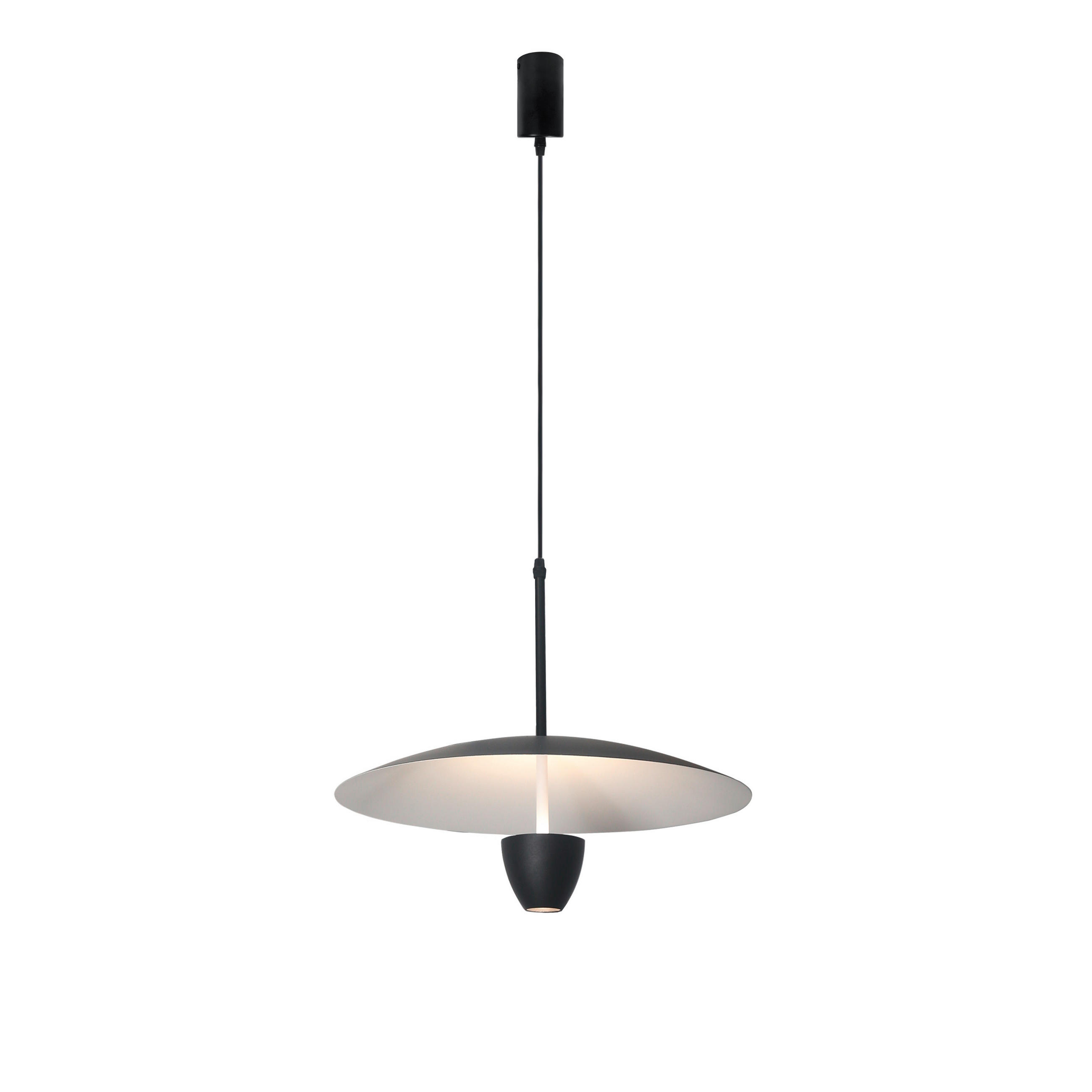 HÄNGELEUCHTE 39/120 cm    - Schwarz, Design, Metall (39/120cm)