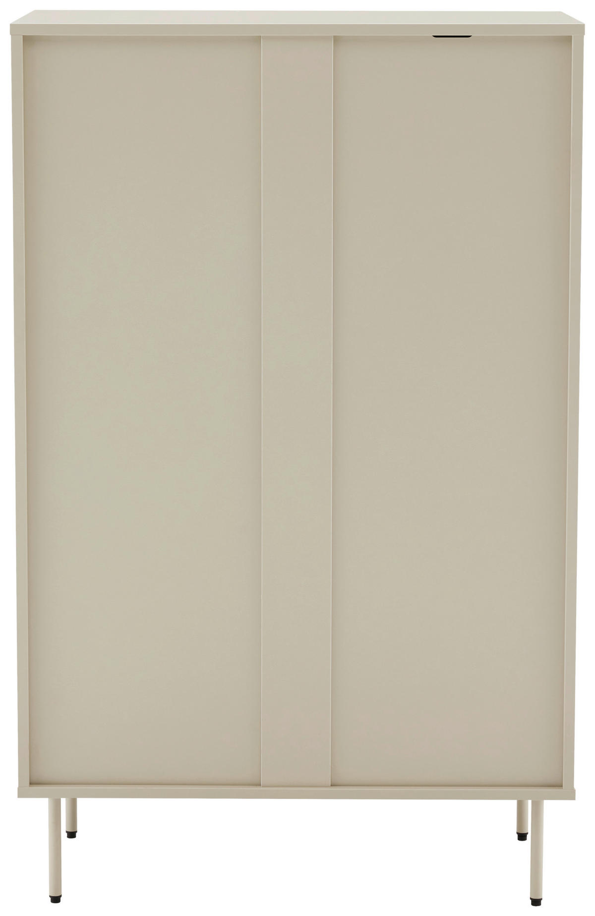 HIGHBOARD  in 80/128/40 cm  - Seidengrau, Design, Holzwerkstoff/Metall (80/128/40cm) - Xora