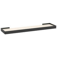 WANDBOARD60/3/15 cm Schwarz, Kaschmir  - Kaschmir/Schwarz, Basics, Holzwerkstoff/Metall (60/3/15cm) - Xora