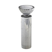 KERZENHALTER - Schwarzbraun, Basics, Glas (28/9,8/28cm)