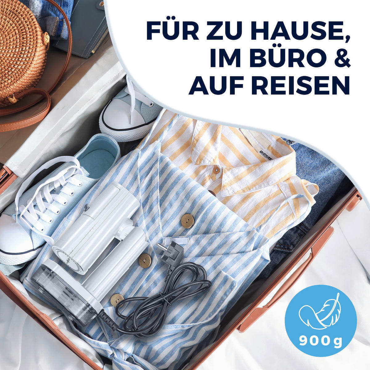 DAMPFBÜRSTE AeroTech 4000  - Weiß, Basics, Kunststoff (24,5/11/14,5cm) - CLEANMAXX