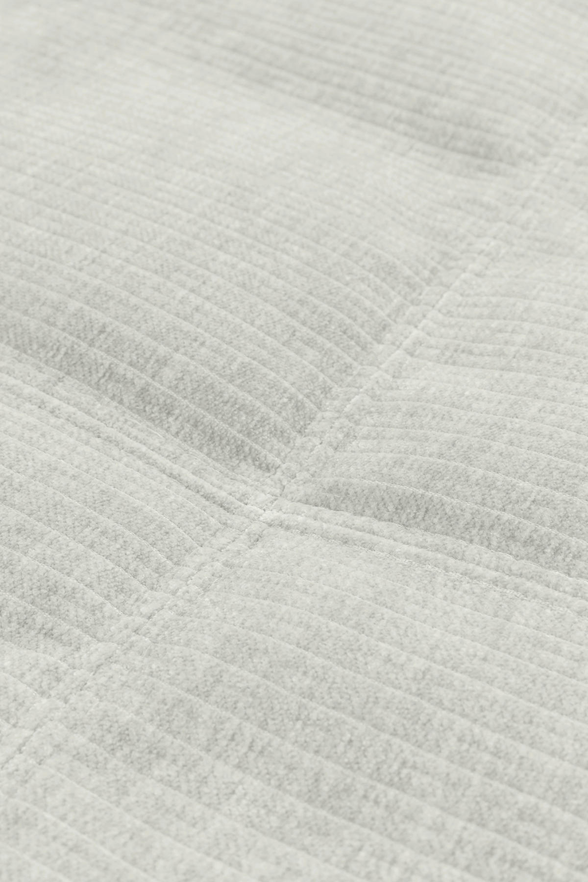 BIGSOFA in Cord Weiß  - Schwarz/Weiß, MODERN, Textil (264/83/126cm) - Trendmanufaktur