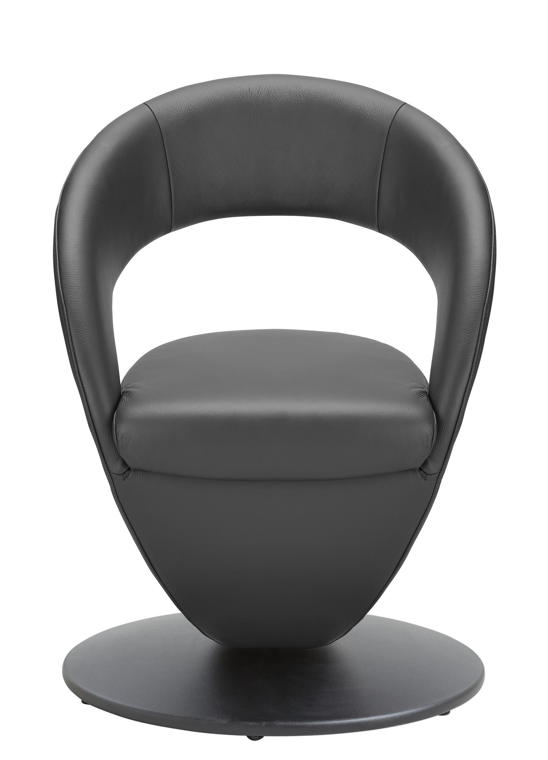 STUHL  in Stahl Mikrofaser Metall, Textil  - Dunkelgrau/Schwarz, Design, Textil/Metall (62/86/61cm) - Moderano