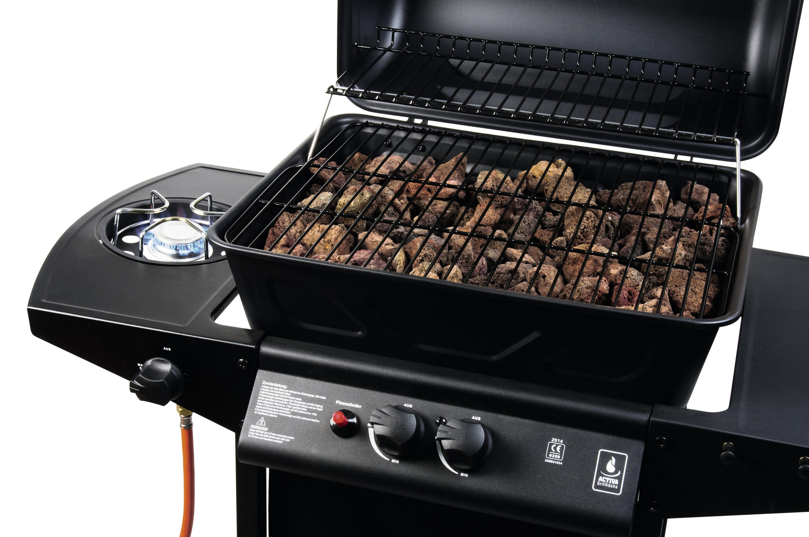 GASGRILL Schwarz - Schwarz, Basics, Metall (98/53/100cm)