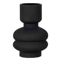 VASE  - Schwarz, Basics, Glas (15/22cm)