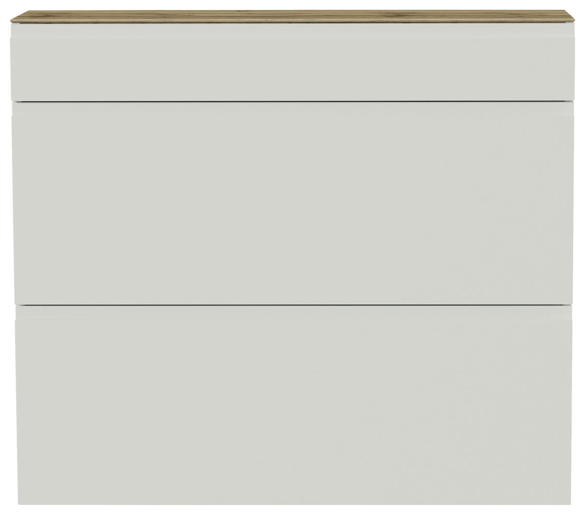 SCHUHKIPPER Gardasee  in 110/97/33 cm  - Weiss/Eichefarben, Design, Holzwerkstoff (110/97/33cm) - Moderano