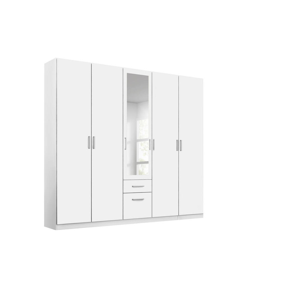 Drehtürenschrank Mit Spiegel B: 226 Cm Bingen Weiß