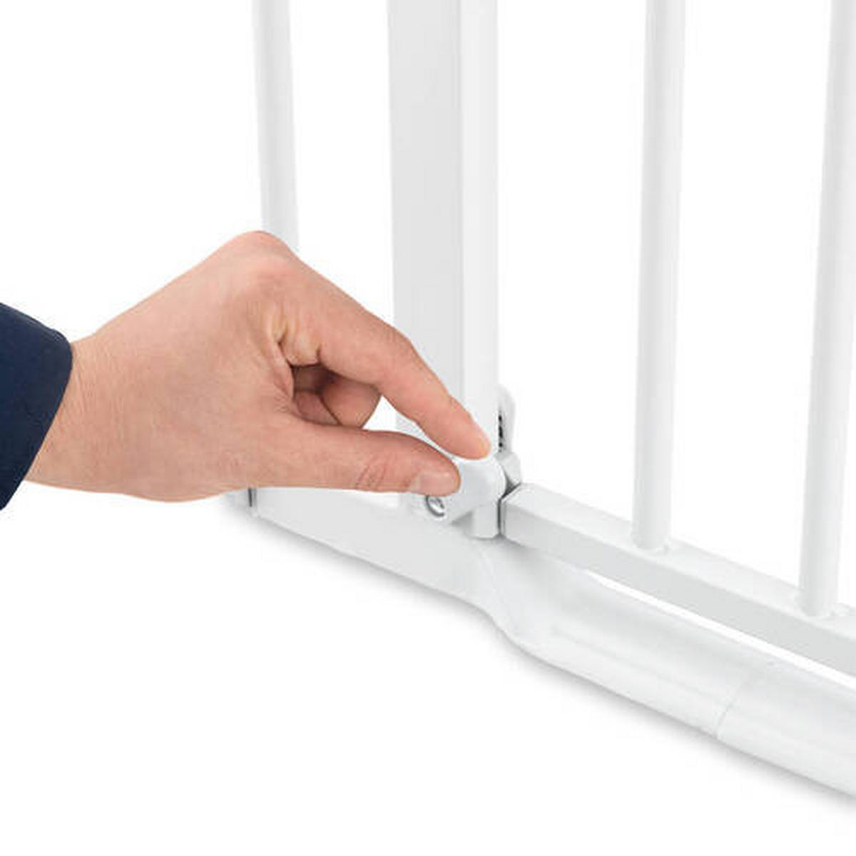 TREPPENSCHUTZGITTER  - Weiß, Basics, Kunststoff/Metall (84 - 89/77/4cm) - Hauck
